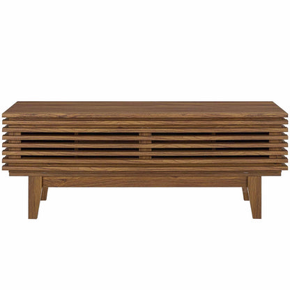 Render 46" TV Stand, Wood, Natural Walnut Brown, 17995