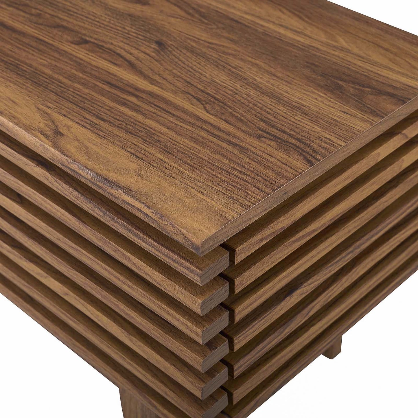 Render 46" TV Stand, Wood, Natural Walnut Brown, 17995