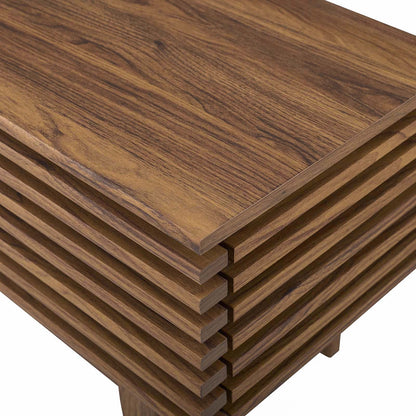 Render 46" TV Stand, Wood, Natural Walnut Brown, 17995
