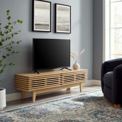 Render 60" TV Stand, Wood, Brown Oak, 18184