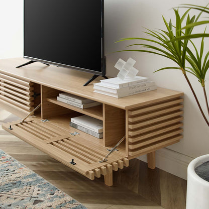 Render 71" TV Stand, Wood, Brown Oak, 18185