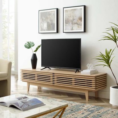 Render 71" TV Stand, Wood, Brown Oak, 18185