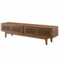 Render 71" TV Stand, Wood, Natural Walnut Brown, 17997