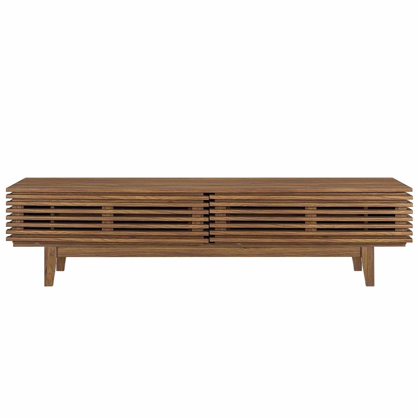 Render 71" TV Stand, Wood, Natural Walnut Brown, 17997