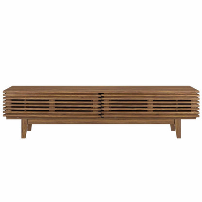 Render 71" TV Stand, Wood, Natural Walnut Brown, 17997