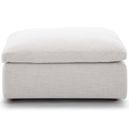 Commix Down Filled Overstuffed 5 Piece Sectional Sofa Set, Fabric, Beige 15746