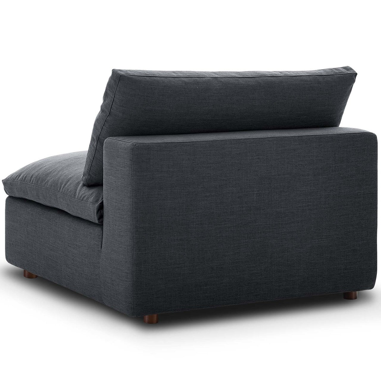 Commix Down Filled Overstuffed 6 Piece Sectional Sofa Set, Fabric, Grey Gray 15751