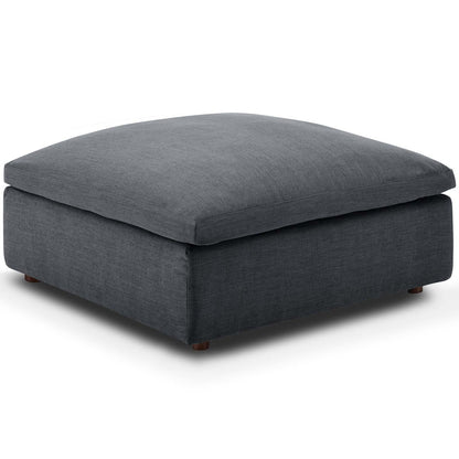 Commix Down Filled Overstuffed 6 Piece Sectional Sofa Set, Fabric, Grey Gray 15756