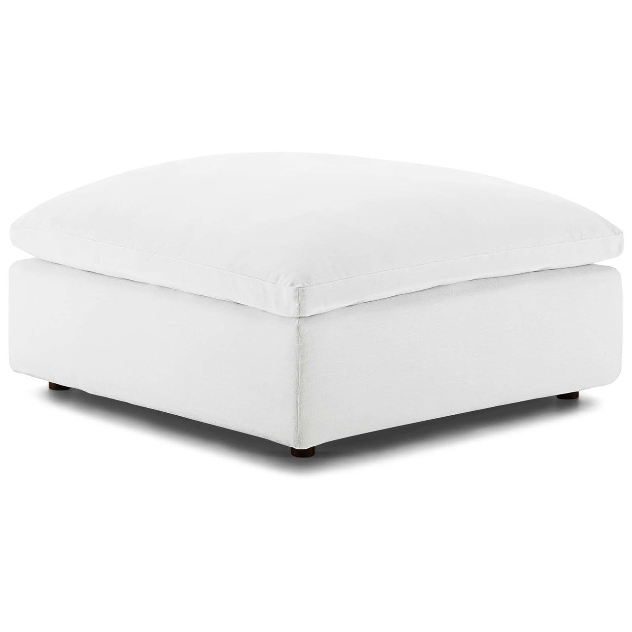 Commix Down Filled Overstuffed 6 Piece Sectional Sofa Set, Fabric, White 15757