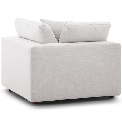 Commix Down Filled Overstuffed 8 Piece Sectional Sofa Set, Fabric, Beige 15758