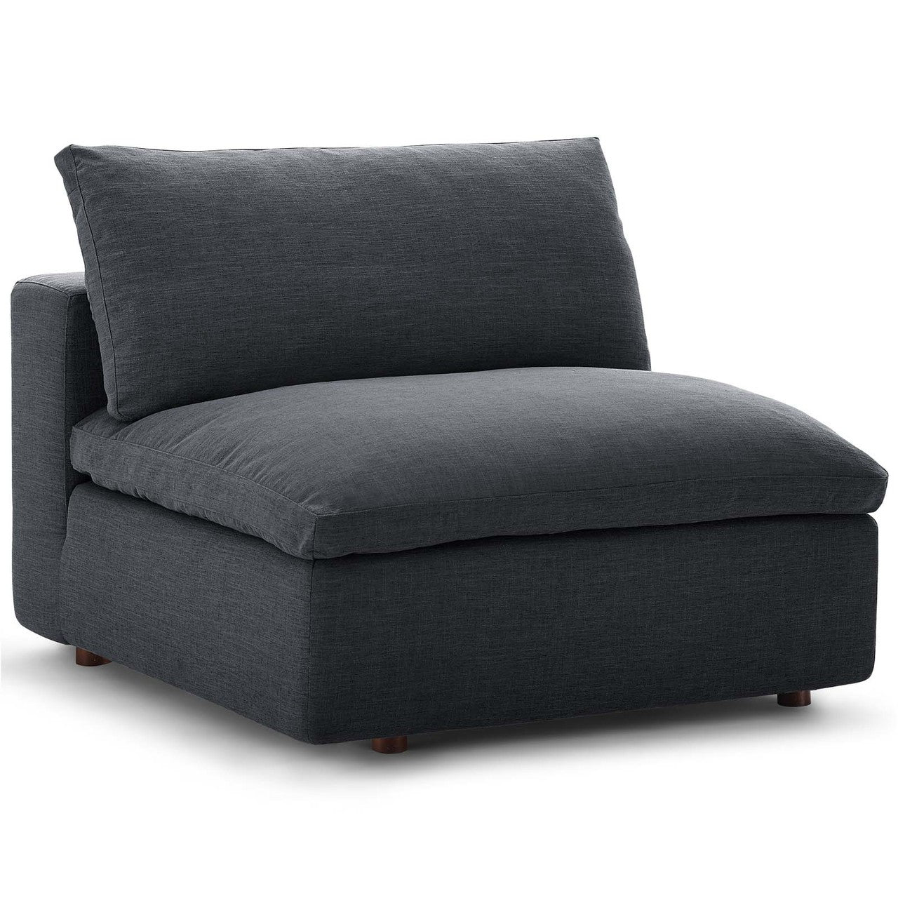 Commix Down Filled Overstuffed 8 Piece Sectional Sofa Set, Fabric, Grey Gray 15759
