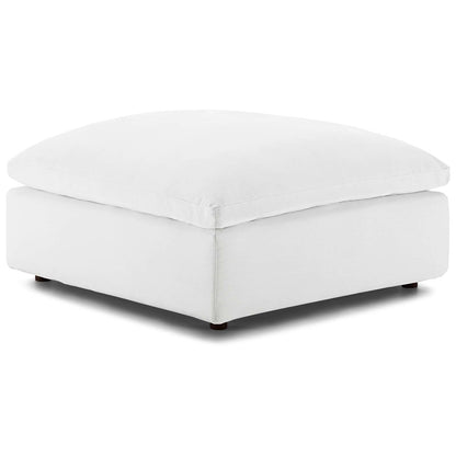 Commix Down Filled Overstuffed 7 Piece Sectional Sofa Set, Fabric, White 15765