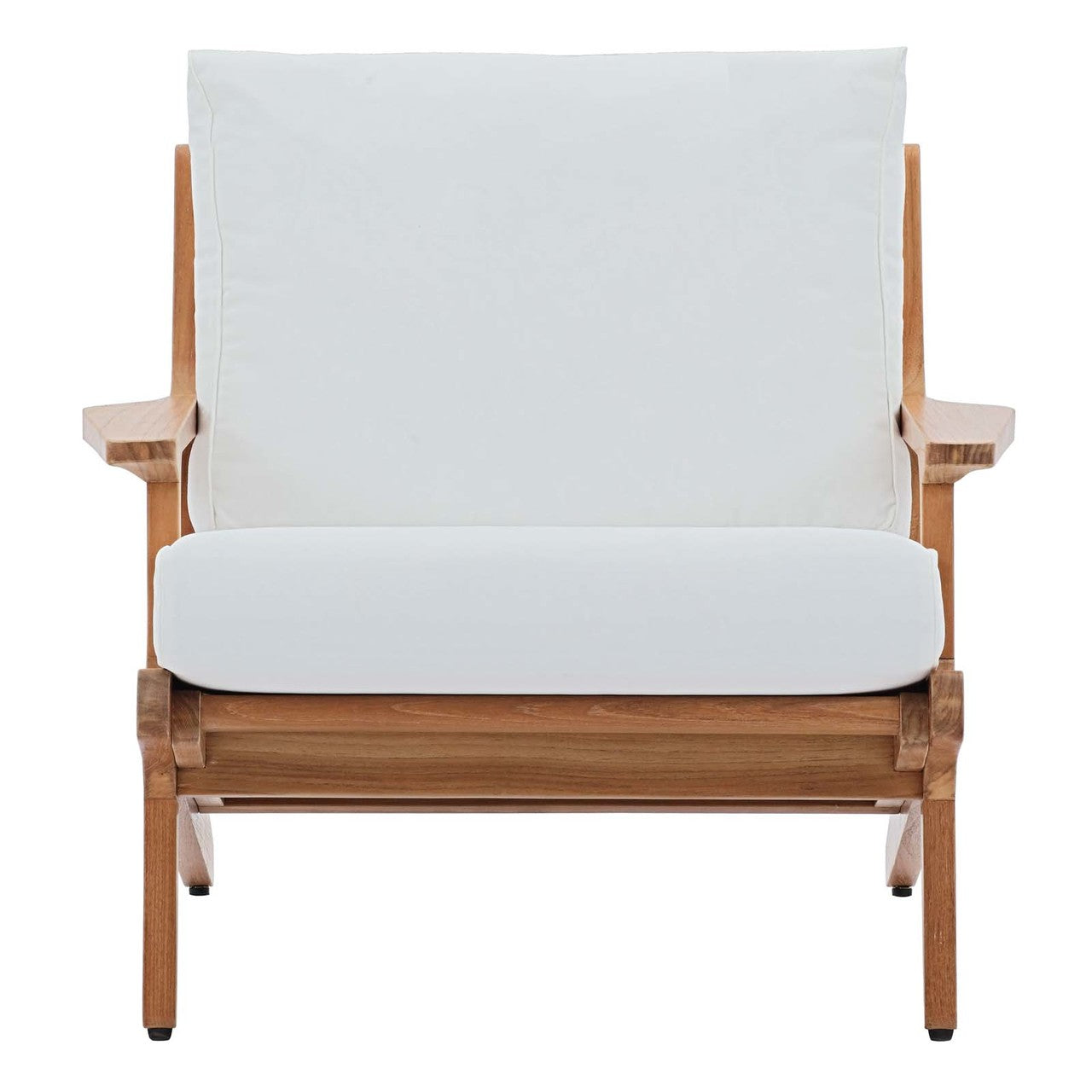 Saratoga 2 Piece Outdoor Patio Teak Set, Wood, White Natural 15239