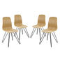 Drift Dining Side Chair Set of 4, Wood, Natural 15245
