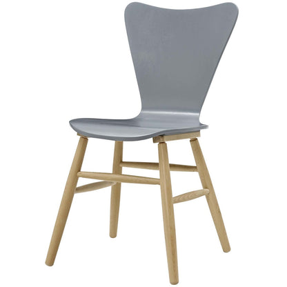 Cascade Dining Chair Set of 4, Wood, Grey Gray 15248