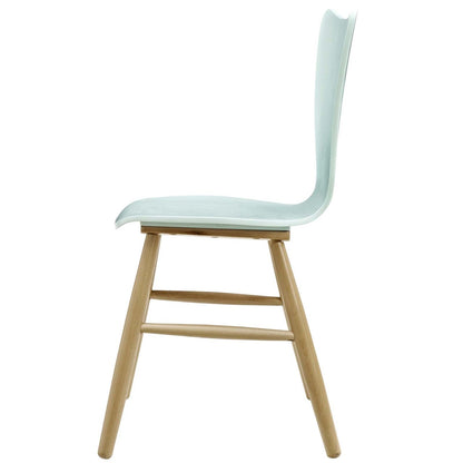 Cascade Dining Chair Set of 4, Wood, Light Blue 15249