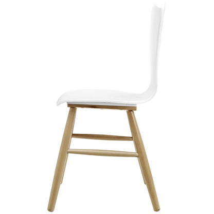 Cascade Dining Chair Set of 4, Wood, White 15251