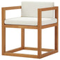 Newbury Accent Outdoor Patio Premium Grade A Teak Wood Armchair, Wood, Natural White, 17814