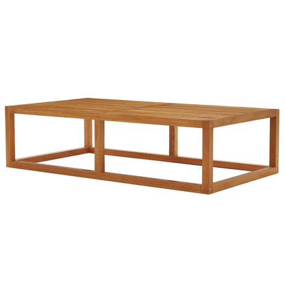 Newbury Outdoor Patio Premium Grade A Teak Wood Coffee Table, Wood, Natural, 17818