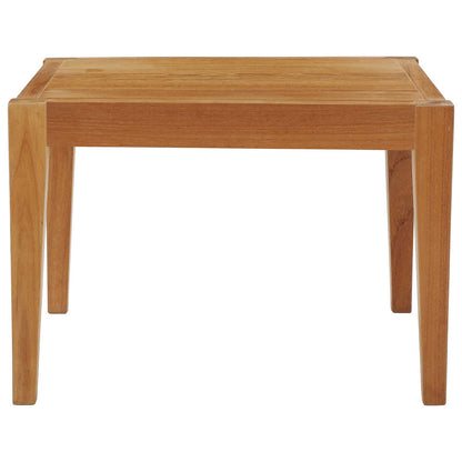 Northlake Outdoor Patio Premium Grade A Teak Wood Side Table, Wood, Natural, 17825