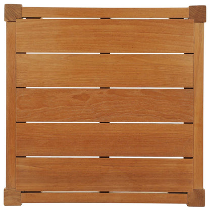 Northlake Outdoor Patio Premium Grade A Teak Wood Side Table, Wood, Natural, 17825