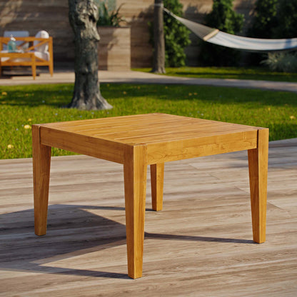 Northlake Outdoor Patio Premium Grade A Teak Wood Side Table, Wood, Natural, 17825