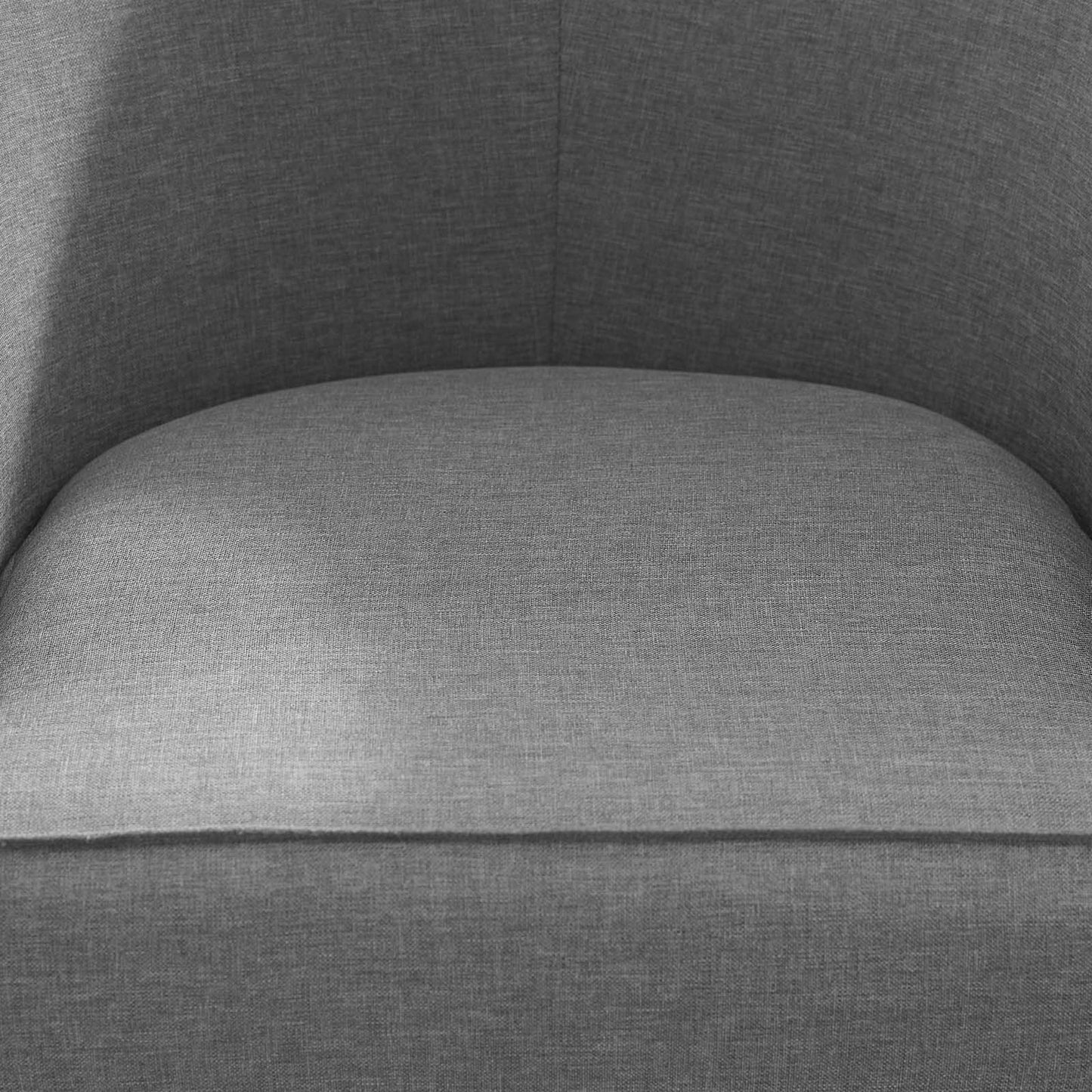 Anders Upholstered Fabric Accent Chair, Fabric, Wood, Light Grey Gray, 18198