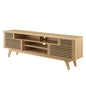 Render 71" Media Console TV Stand, Wood, Brown Oak, 18201