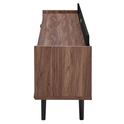 Visionary 71" TV Stand, Wood, Natural Walnut Black, 17394