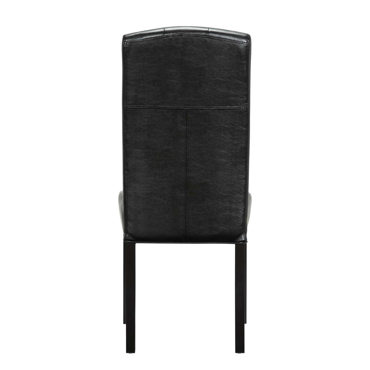 Perdure Dining Chairs Set of 4, Faux Vinyl Leather, Black 15795