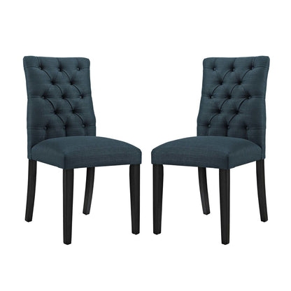 Duchess Dining Chair Fabric Set of 2, Fabric, Navy Blue 15808