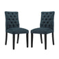 Duchess Dining Chair Fabric Set of 2, Fabric, Navy Blue 15808