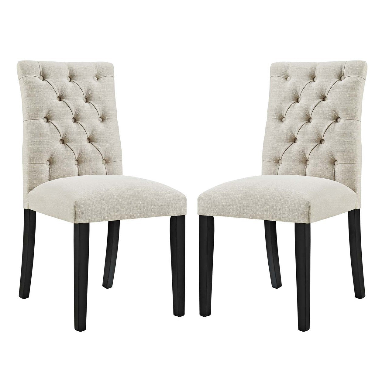Duchess Dining Chair Fabric Set of 2, Fabric, Beige 15424