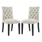 Duchess Dining Chair Fabric Set of 2, Fabric, Beige 15424