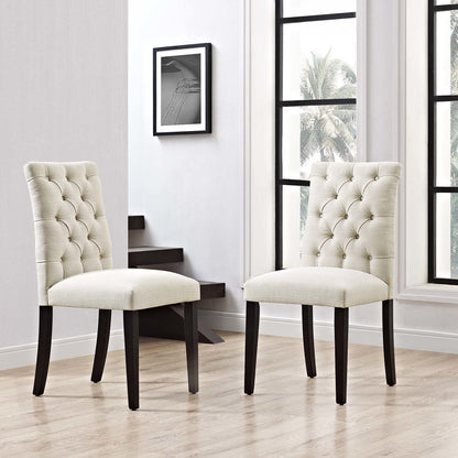 Duchess Dining Chair Fabric Set of 2, Fabric, Beige 15424