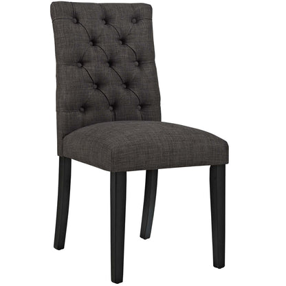 Duchess Dining Chair Fabric Set of 2, Fabric, Brown 15425