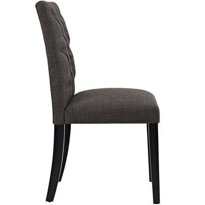 Duchess Dining Chair Fabric Set of 2, Fabric, Brown 15425