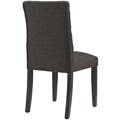 Duchess Dining Chair Fabric Set of 2, Fabric, Brown 15425