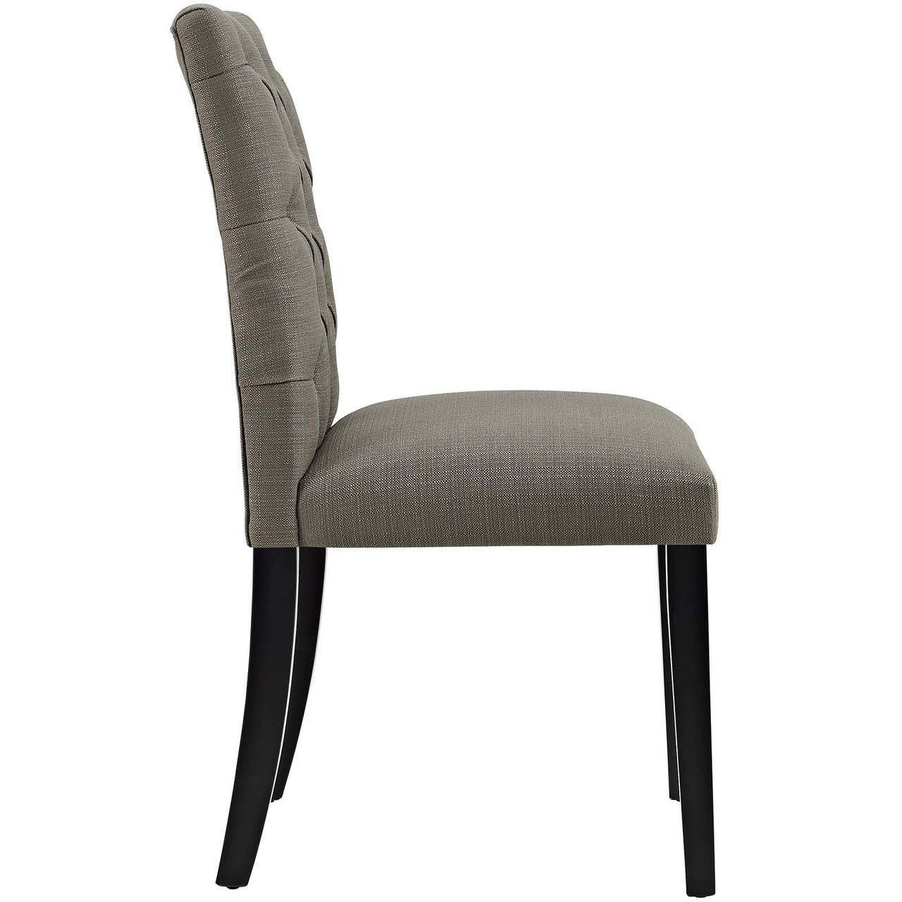 Duchess Dining Chair Fabric Set of 2, Fabric, Grey Gray 15426