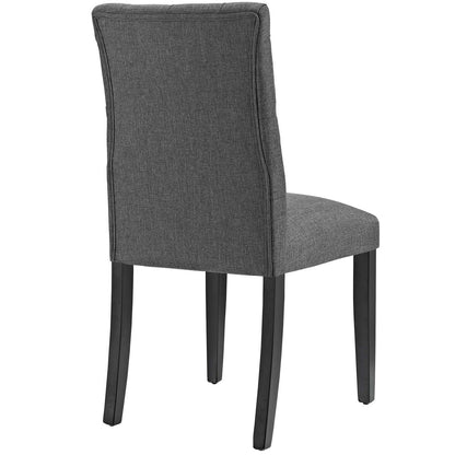 Duchess Dining Chair Fabric Set of 2, Fabric, Grey Gray 15428