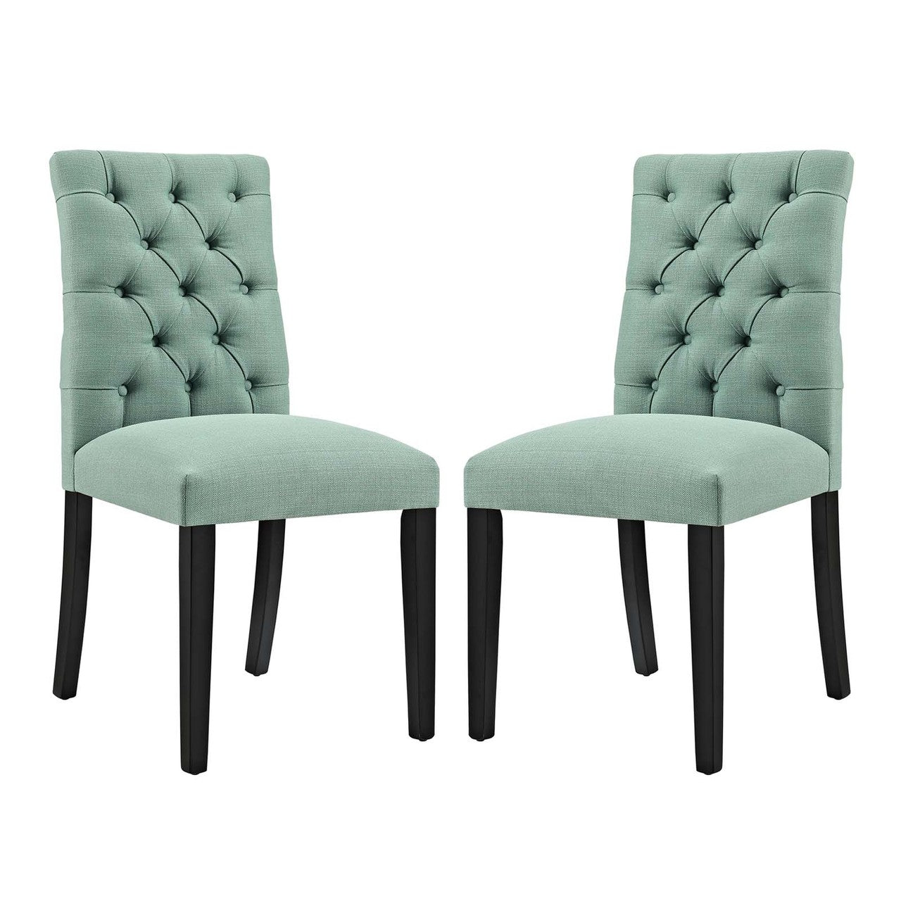 Duchess Dining Chair Fabric Set of 2, Fabric, Blue 15429
