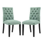 Duchess Dining Chair Fabric Set of 2, Fabric, Blue 15429
