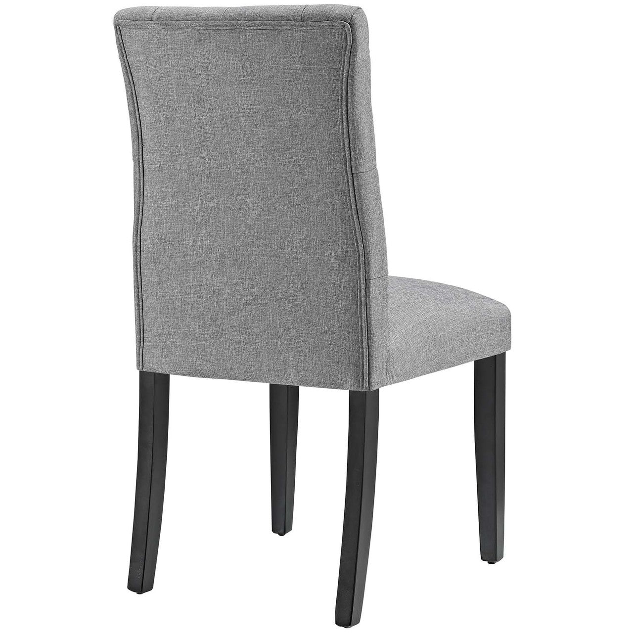 Duchess Dining Chair Fabric Set of 2, Fabric, Light Grey Gray 15430