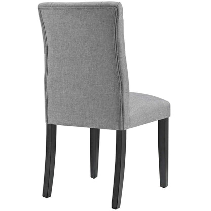 Duchess Dining Chair Fabric Set of 2, Fabric, Light Grey Gray 15430