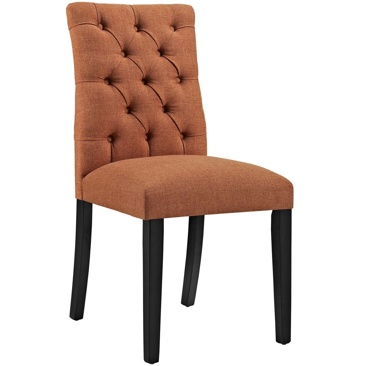 Duchess Dining Chair Fabric Set of 2, Fabric, Orange 15431