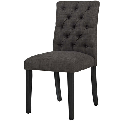 Duchess Dining Chair Fabric Set of 4, Fabric, Brown 15810