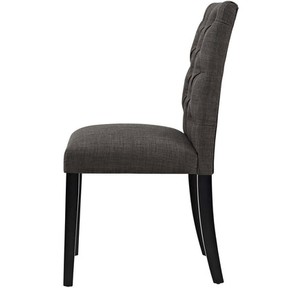 Duchess Dining Chair Fabric Set of 4, Fabric, Brown 15810