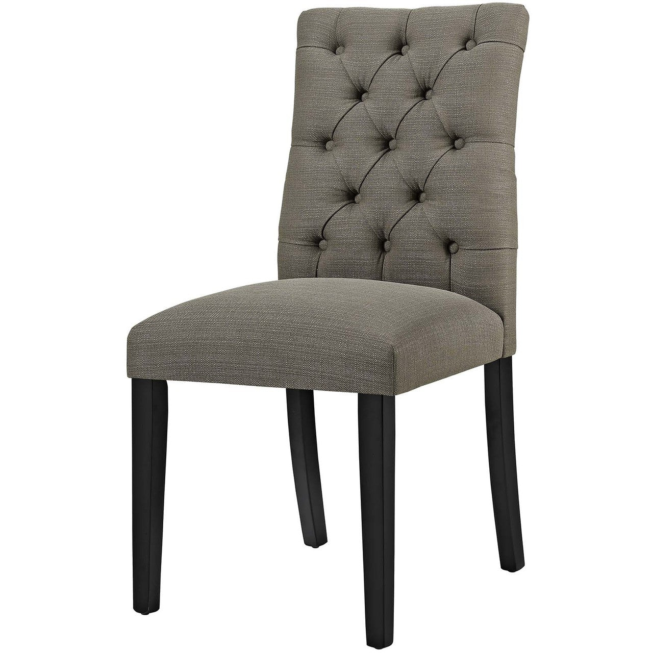 Duchess Dining Chair Fabric Set of 4, Fabric, Grey Gray 15811
