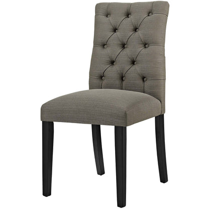 Duchess Dining Chair Fabric Set of 4, Fabric, Grey Gray 15811