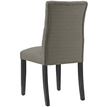 Duchess Dining Chair Fabric Set of 4, Fabric, Grey Gray 15811
